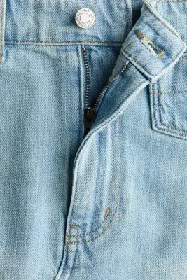 Jupe trapèze en denim - Bleu denim clair — photo 2