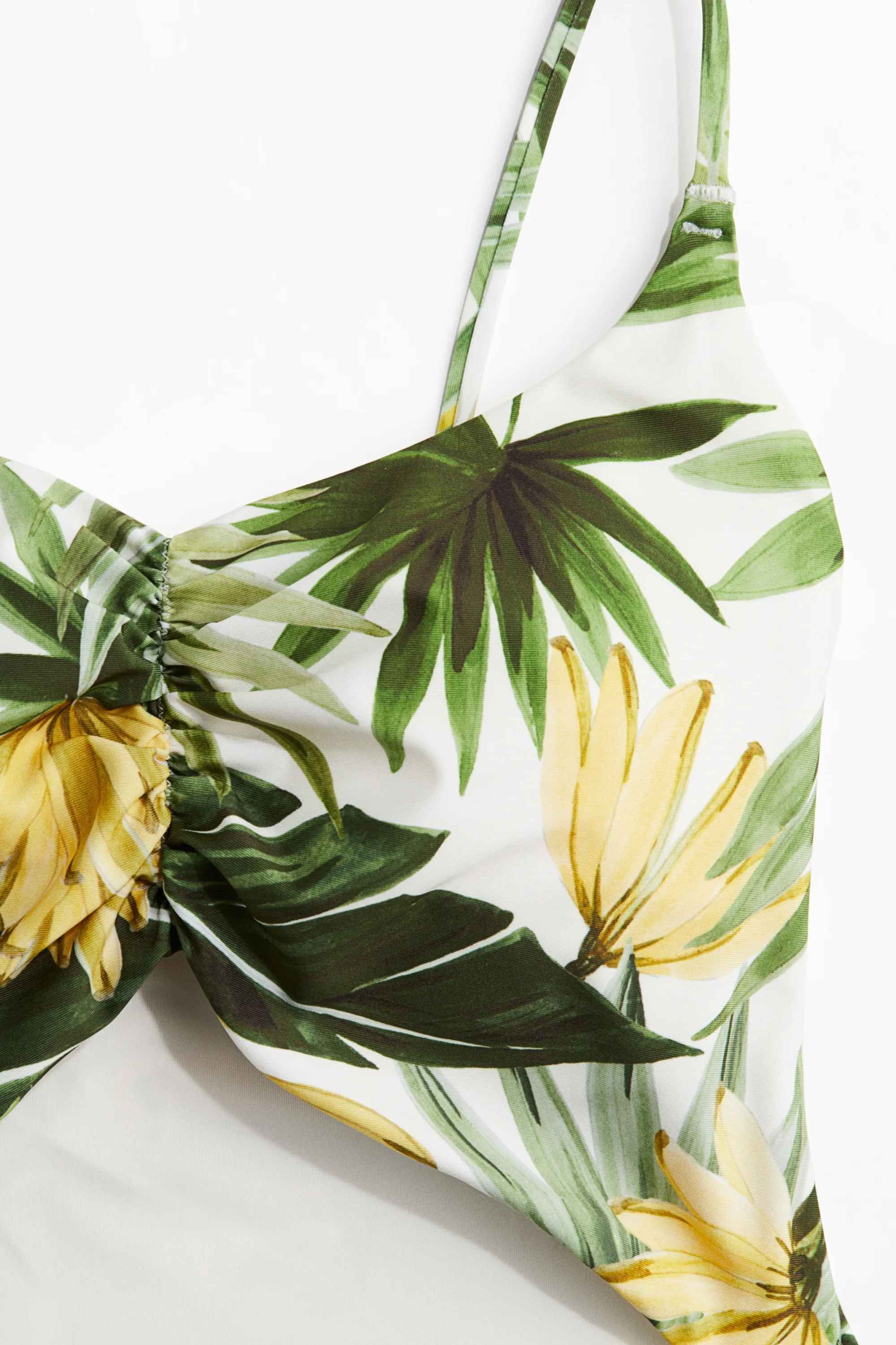 Maillot de bain paddé High leg - Vert/motif