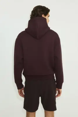 Hoodie de sport Oversized Fit DryMove™ - Marron foncé — photo 2