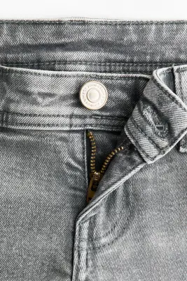 Flared Ultra Low Waist Jeans - Gris denim clair — photo 5