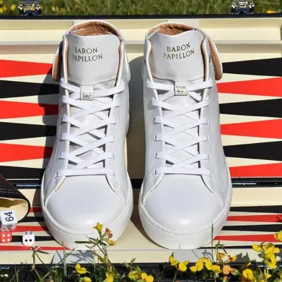 Baskets Mid Royale blanches — photo 4