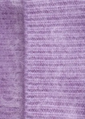 Bonnet en cachemire brossé - Lilas — photo 1