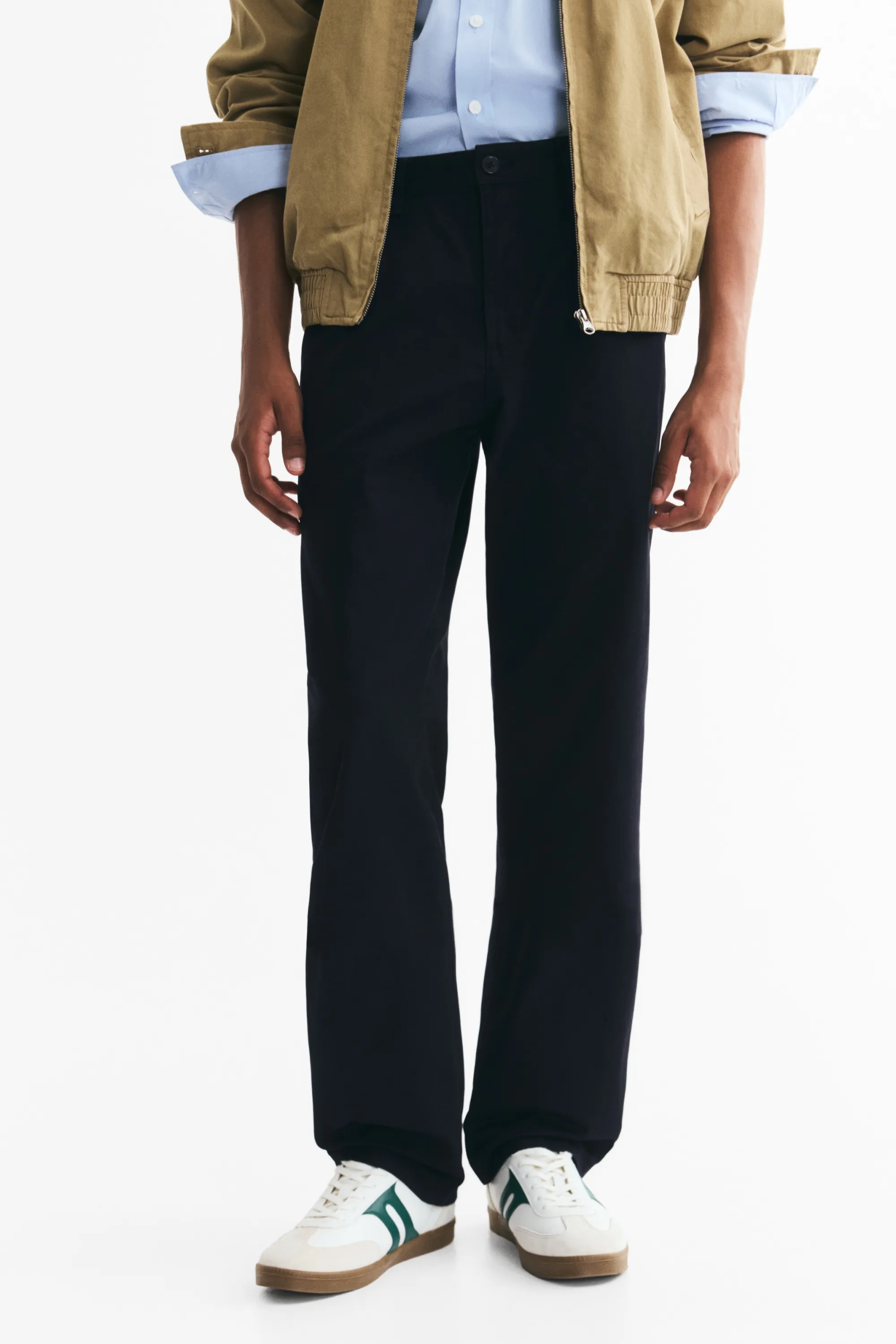 Chino Relaxed Fit en twill de coton - Bleu marine