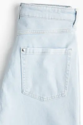 Flared Ultra High Jeans - Bleu denim pâle — photo 1