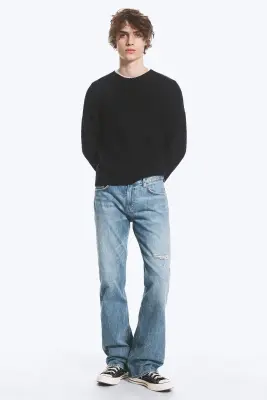 Jean bootcut standard taille basse Sky - Captain Blue – Bleu clair — photo 2