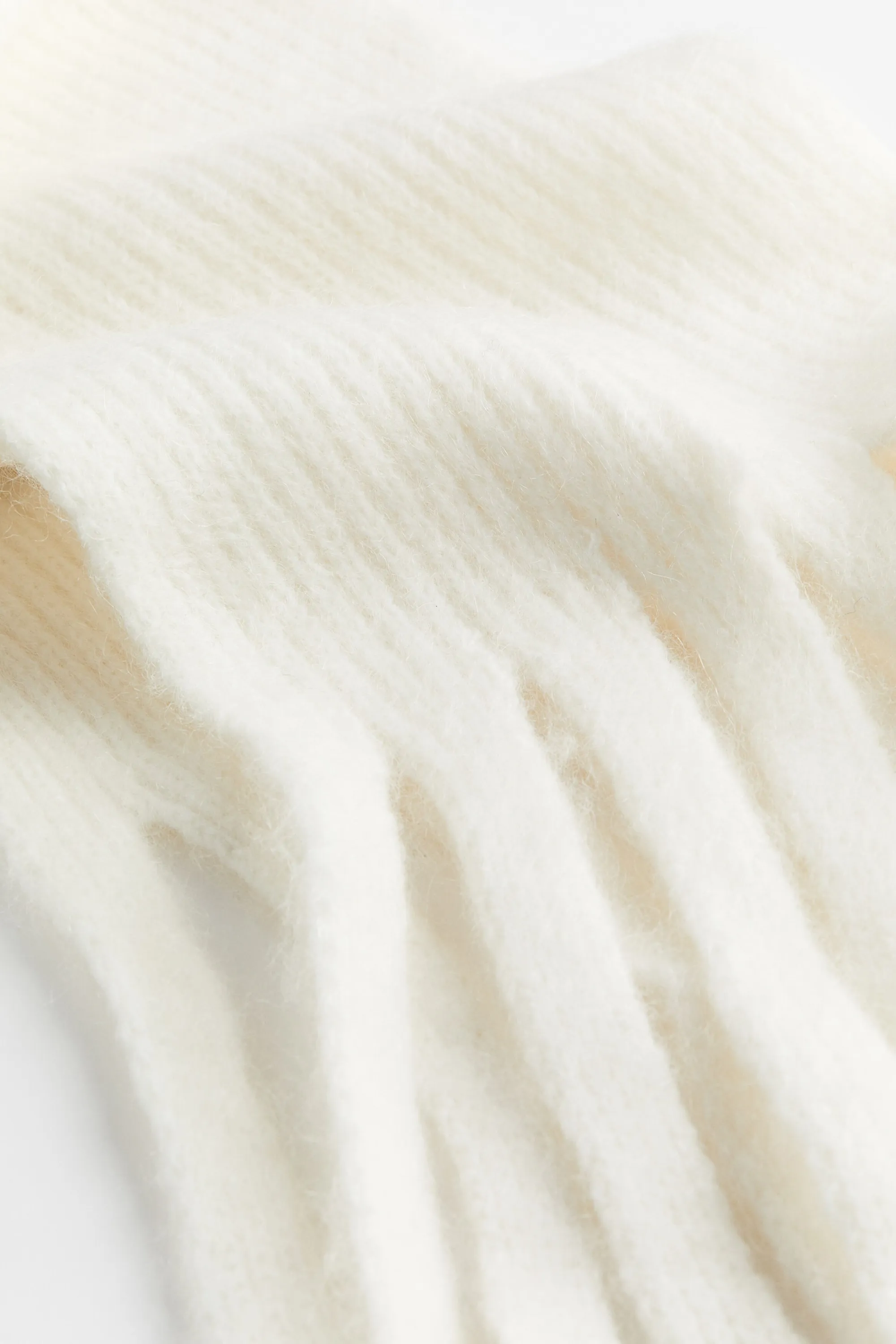 Écharpe en mohair mélangé - Crème