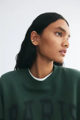 Sweat avec motif imprimé - Vert/Paris — photo 2