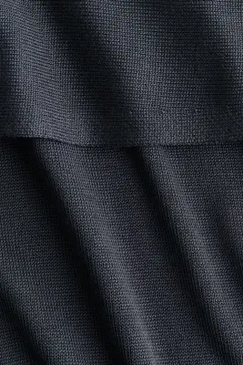 Top cape en maille fine - Gris foncé — photo 2