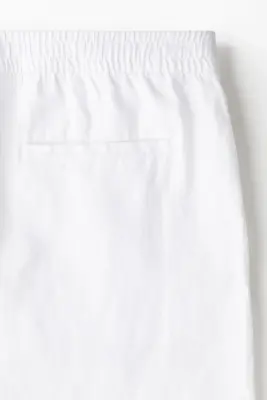 Short Regular Fit en lin - Blanc — photo 2
