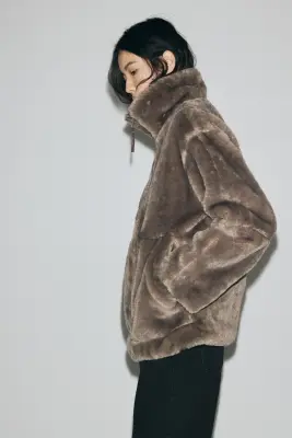 Veste oversize - Beige foncé — photo 3