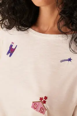 tee-shirt hivy ecru — photo 4