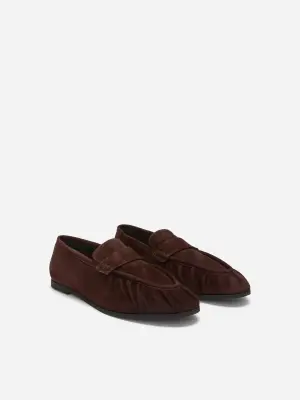 Mocassins en cuir - Marron — photo 3