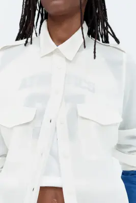 Chemise utility wear - Crème — photo 1