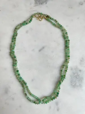 Nouveau ! ROOM SERVICE JEWELRY Collier Moorea Chrysoprase — photo 1