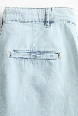 Super Wide Regular Waist Jeans - Bleu denim clair — photo 5