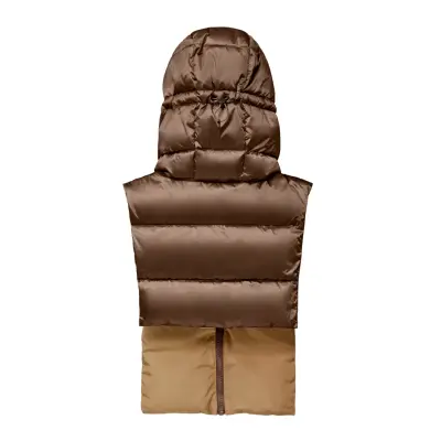 Capuche doudoune amovible bronze et latte – Fudoon — photo 5