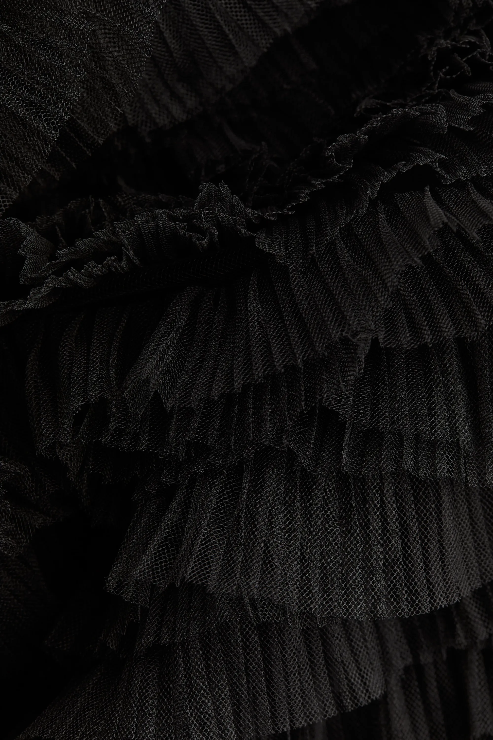 Robe bandeau avec jupe en tulle - Noir