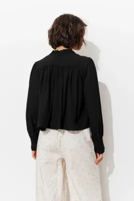Blouse col frou-frou Femme — photo 4