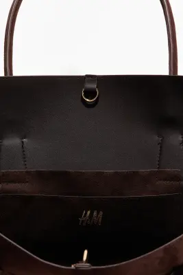 Petit sac shopping - Marron foncé — photo 2