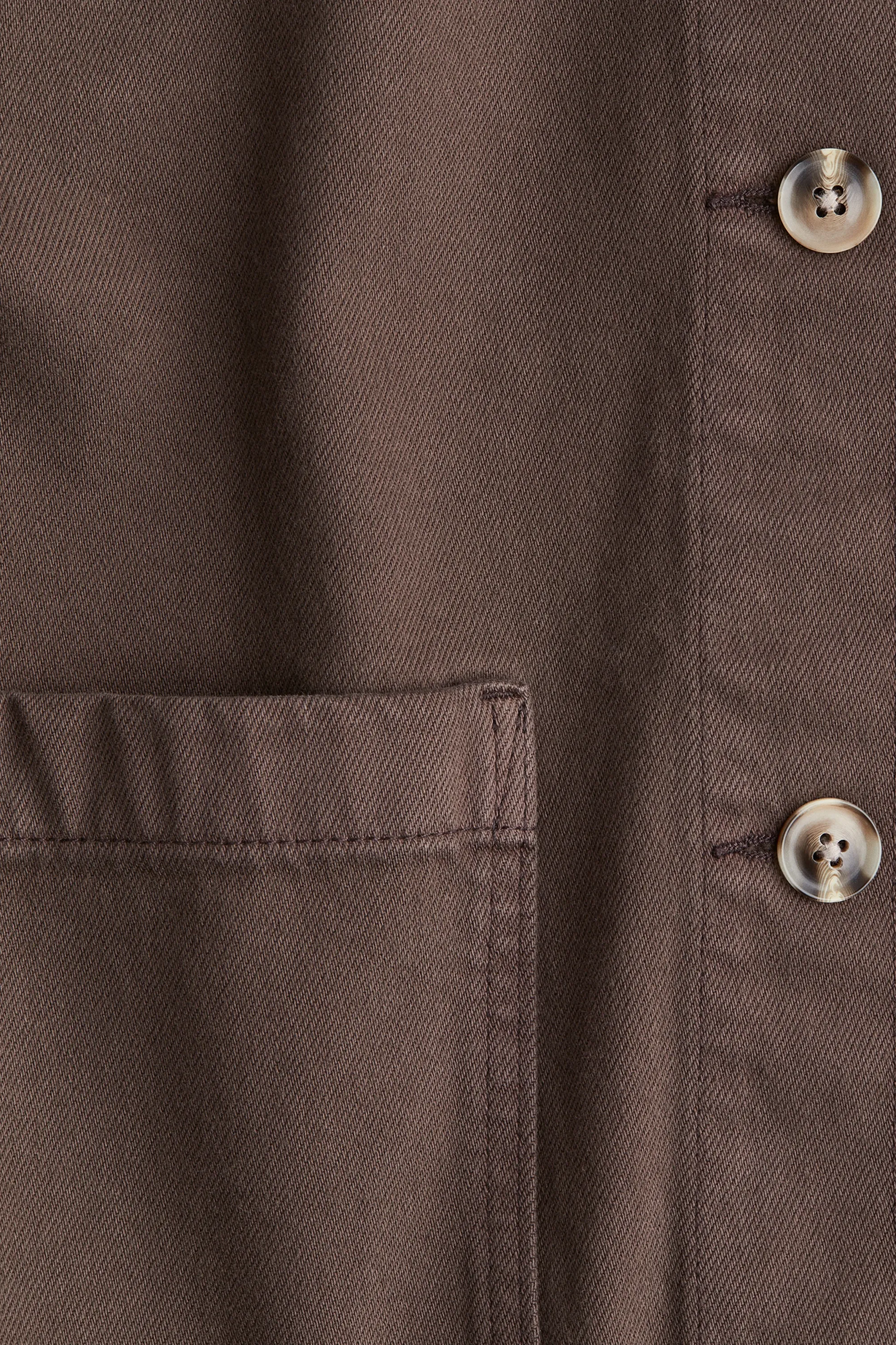 Veste en twill - Marron foncé