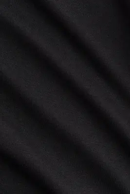 Pantalon évasé en jersey brossé - Noir — photo 2