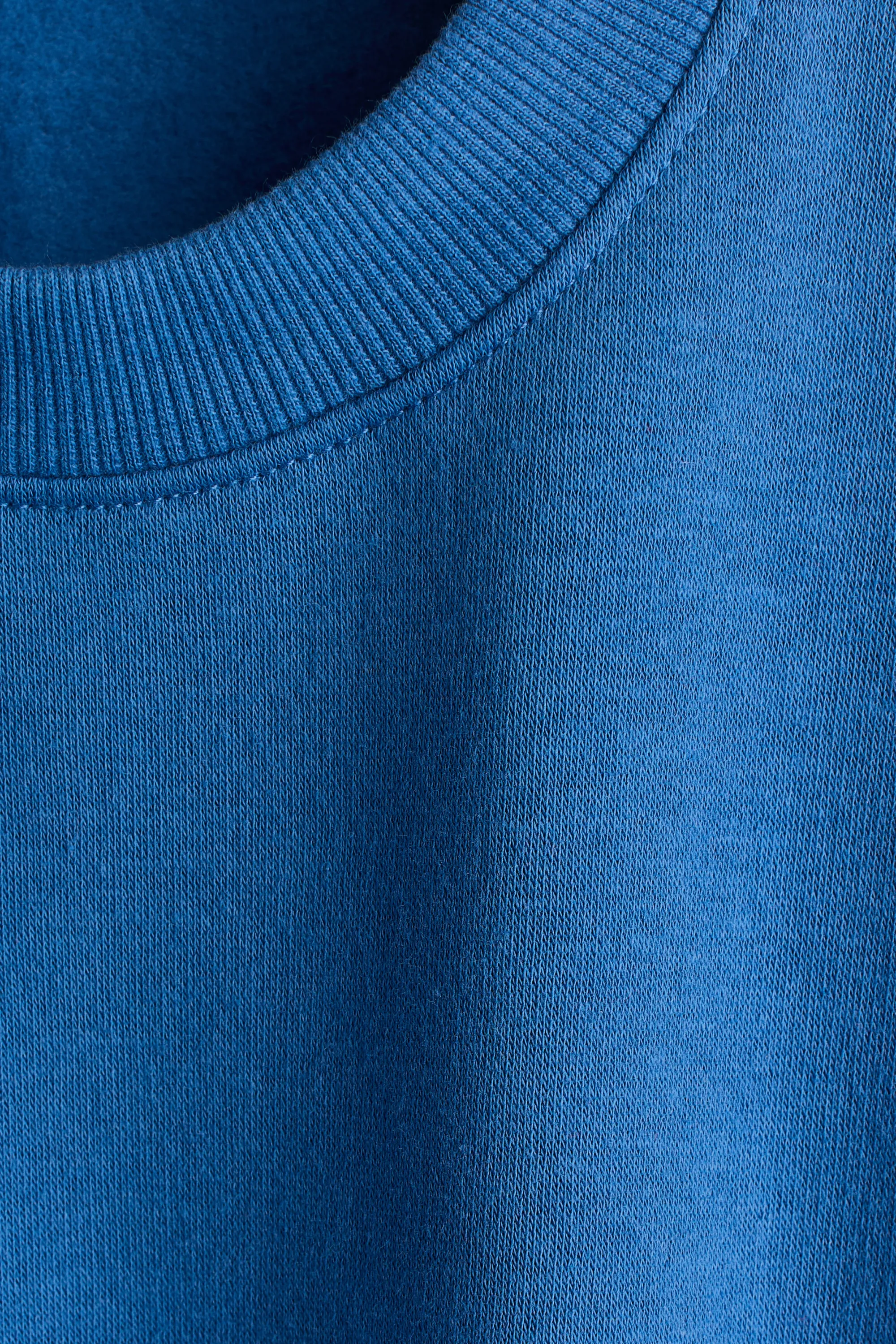 Sweat à l'intérieur brossé - Bleu