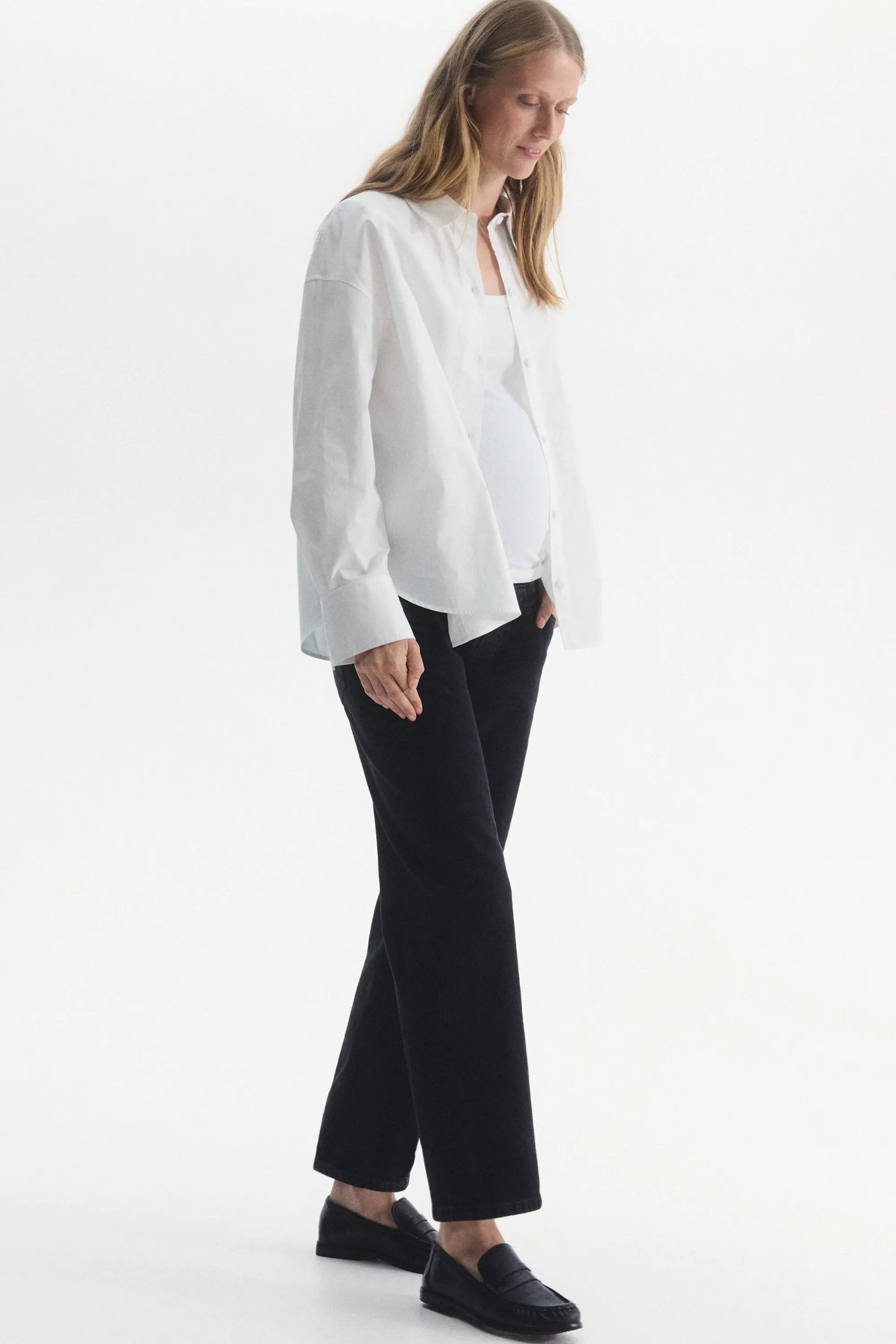 MAMA Straight Ankle Jeans - Noir denim