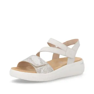 Sandales Remonte D3L51-60 Blanches - Velcro Grande Pointure Femme — photo 1