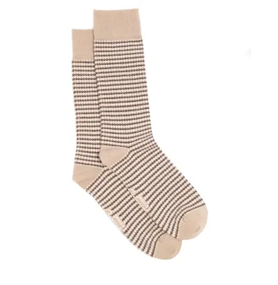 Chaussettes les mailles fantaisies Beige — photo 3