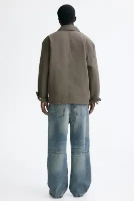 Veste-chemise matelassée - Gris foncé — photo 2