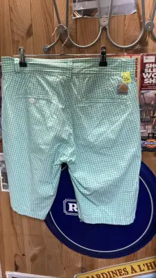 Short en coton à carreaux Carhartt — photo 2