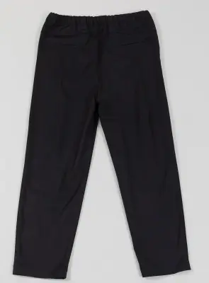 Pants with Deep Pleats in Black Serge — photo 4