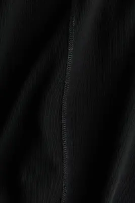 Robe T-shirt en coton - Noir — photo 3