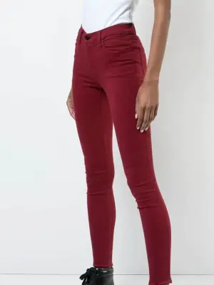 Jean slim 811 mid-rise Skinny leg en coton rouge cerise Taille 25 — photo 3