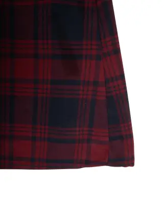 W Check Mini Skirt Rouge Winter Check — photo 4