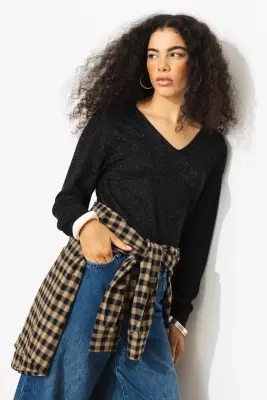 Pull fin et pailleté Femme — photo 2