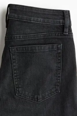 Skinny Regular Waist Jeans - Noir denim — photo 4