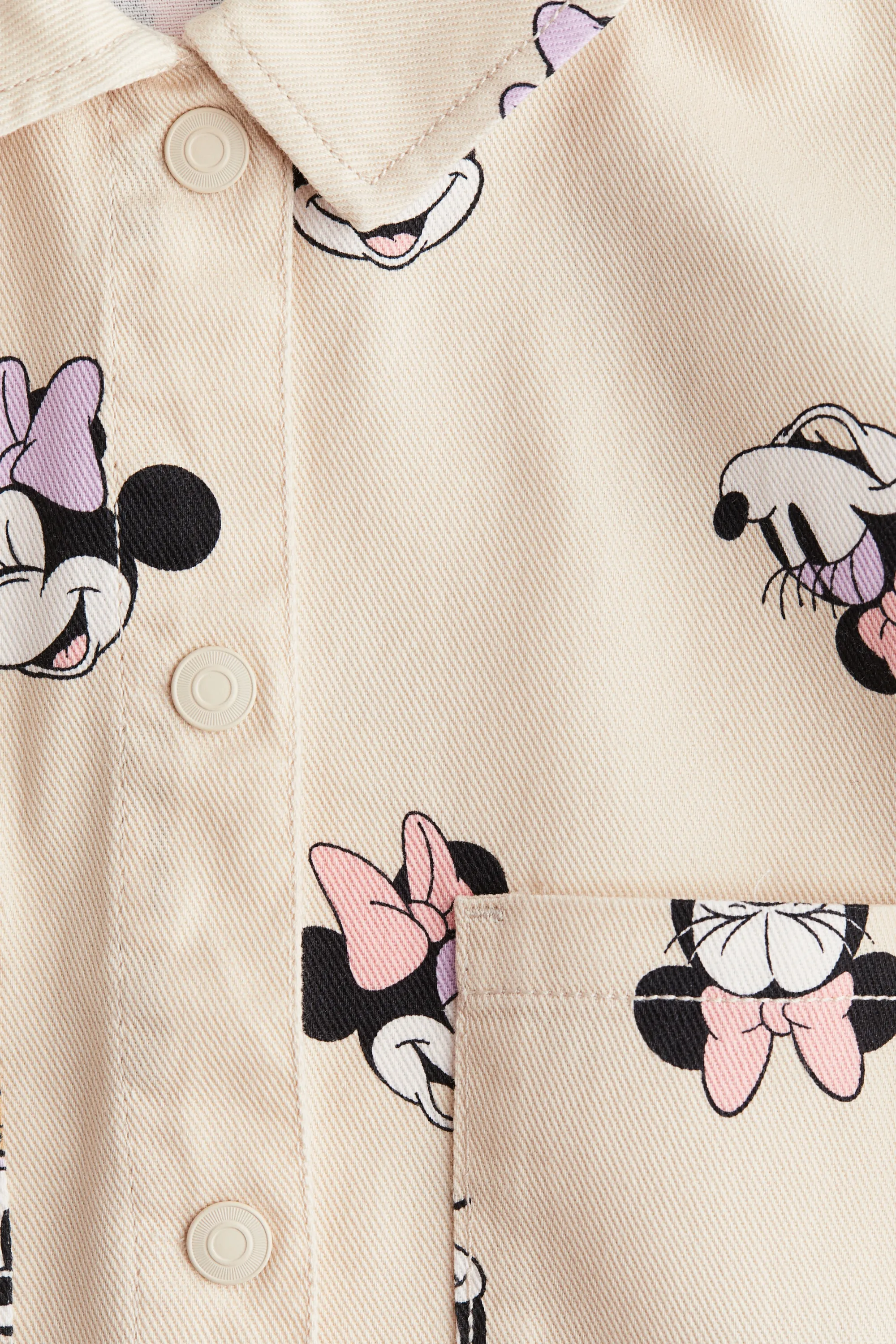 Veste en twill imprimé - Beige clair/Minnie