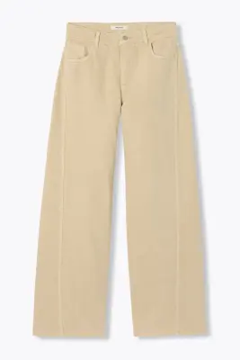 Pantalon large en toile sergé