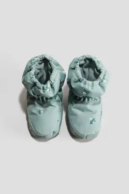 Chaussons déperlants - Turquoise/fleuri — photo 1