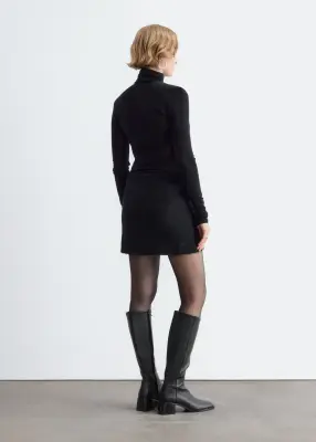Mini-jupe taille basse - Noir — photo 4