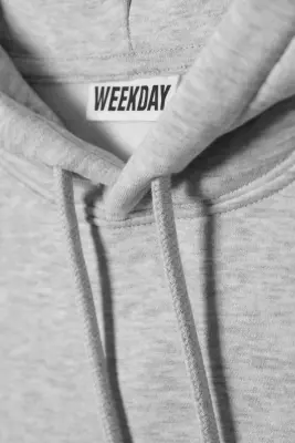 Sweat à capuche classique - Mélange gris poudré clair — photo 4