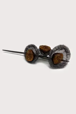 Broche Fleurs de Métal
