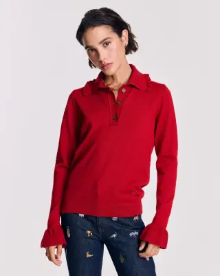 Pull Sonia rouge — photo 2