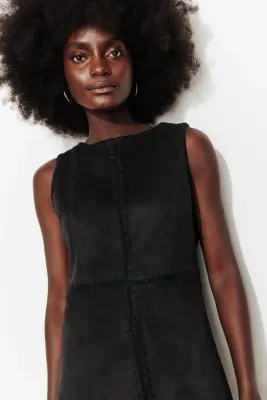 Robe courte en suédine — photo 5