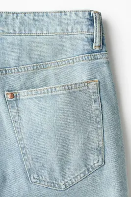 Short Slim en denim - Bleu denim clair — photo 3
