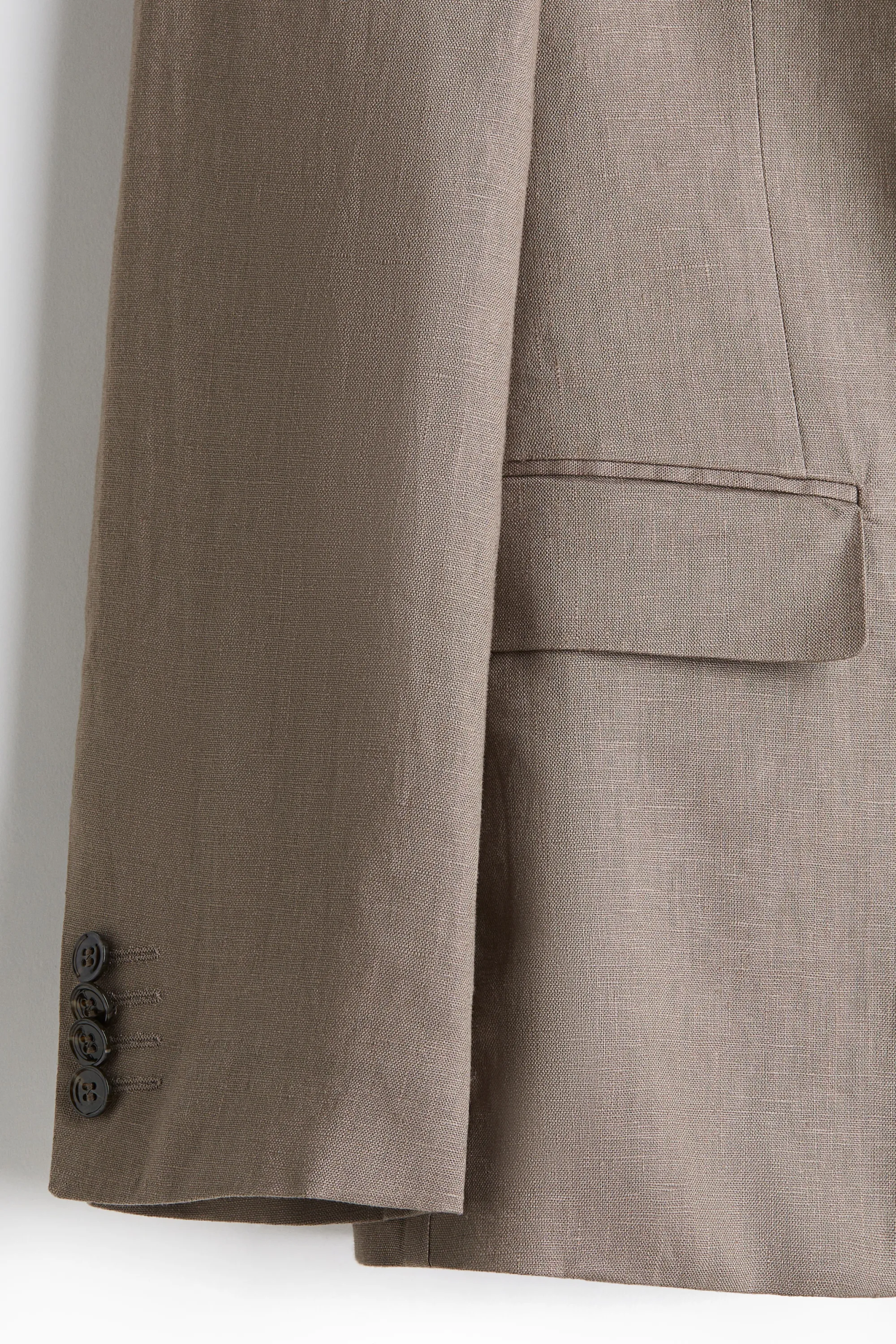 Veste Slim Fit en lin - Beige foncé