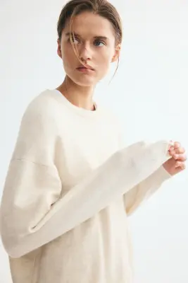 Pull - Beige clair chiné — photo 2