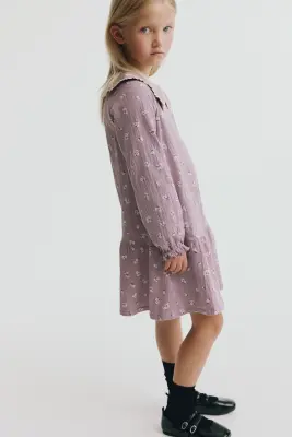 Robe froissée - Lilas/fleuri — photo 2