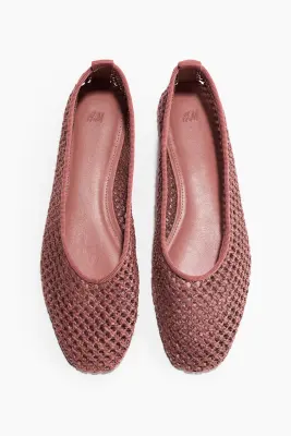 Ballerines tressées - Rouge ancien — photo 1
